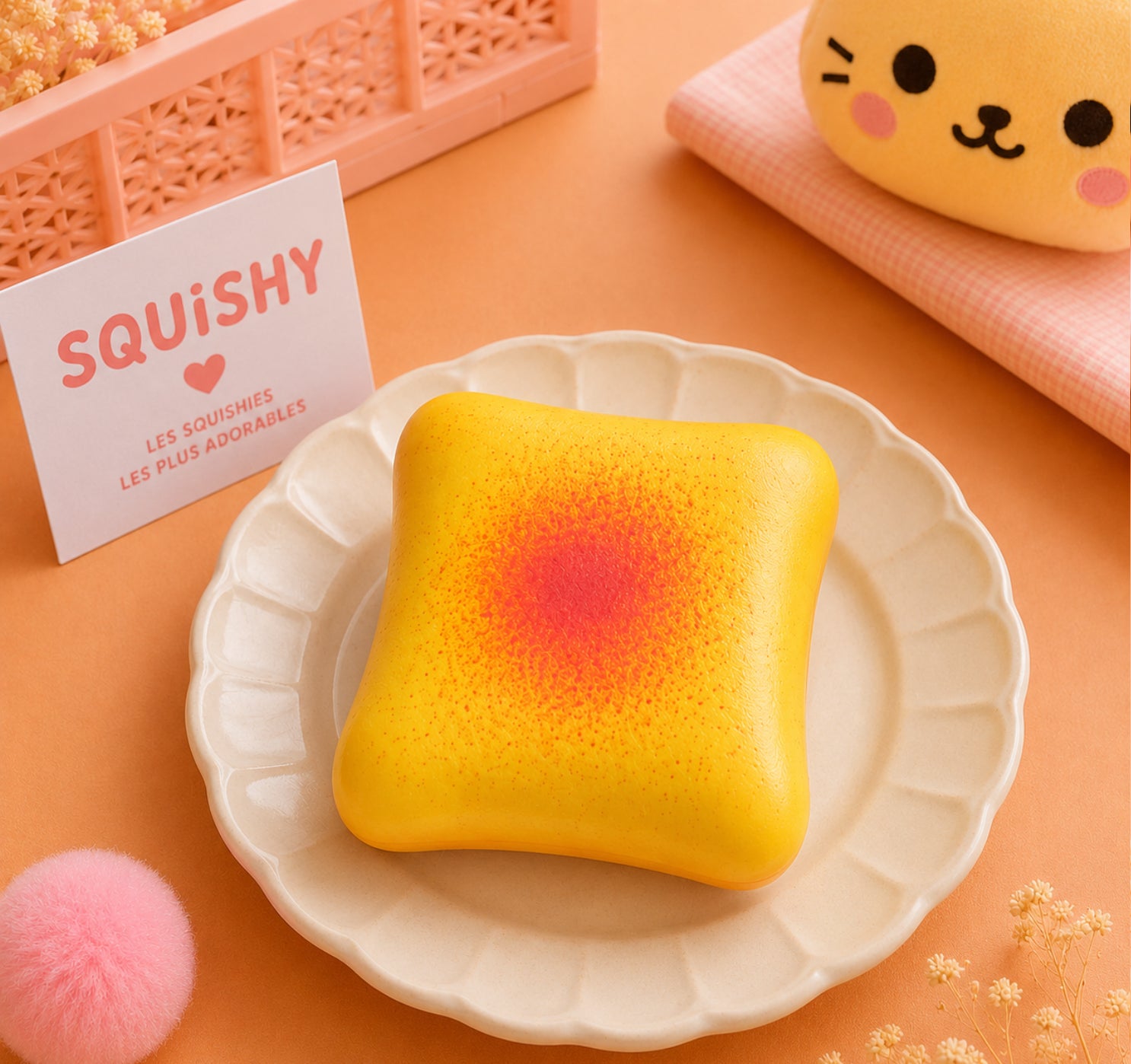 Squishy Toast Kawaii – Ultra Moelleux & Anti-Stress