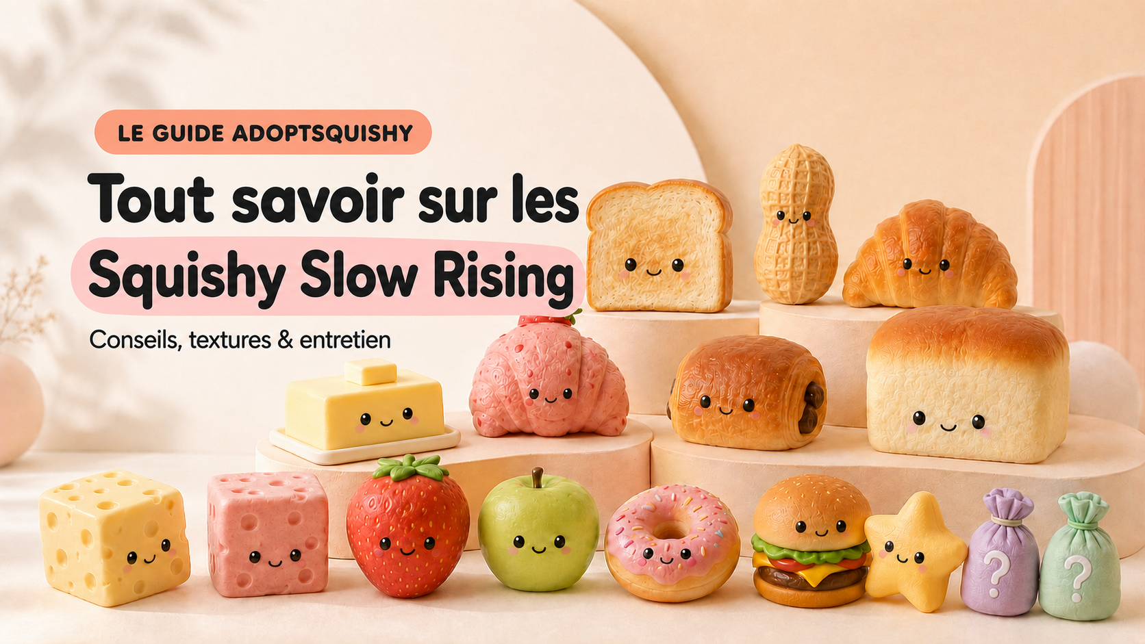 Tout savoir sur les Squishy Slow Rising : conseils, textures et entretien