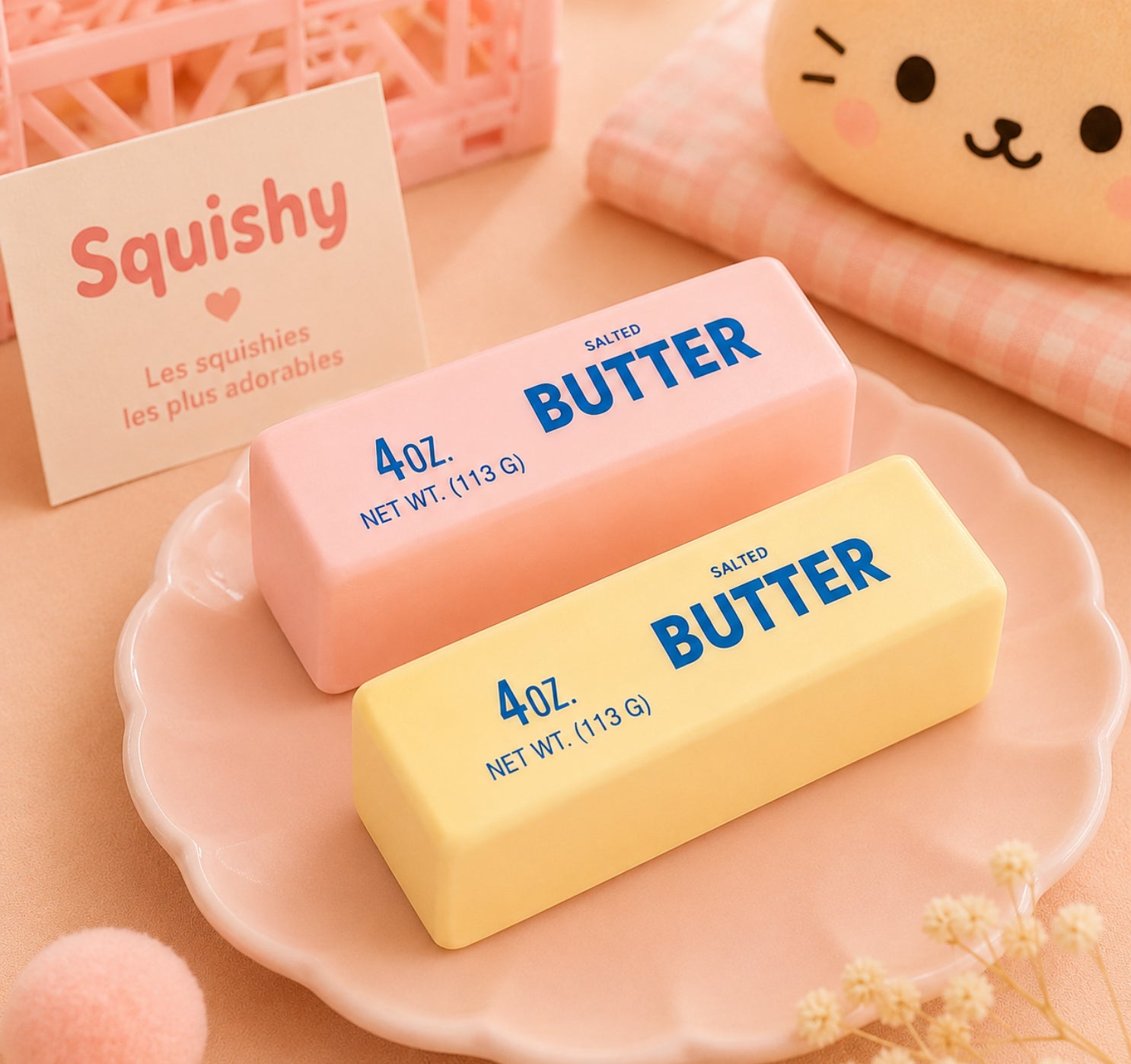 Squishy Beurre Kawaii - Ultra Moelleux & Anti-Stress